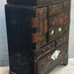Antique Japanese Meiji Kodansu Lacquer Cabinet Birds Flowers 10 Drawer 16”