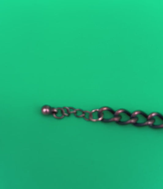 Vintage Estate MCM High End Enameled Copper 23.5” Modernist Statement Necklace Blue, G27504